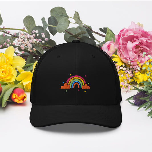 Rainbow Trucker Cap | Six-Panel Trucker Cap | Urgedme 