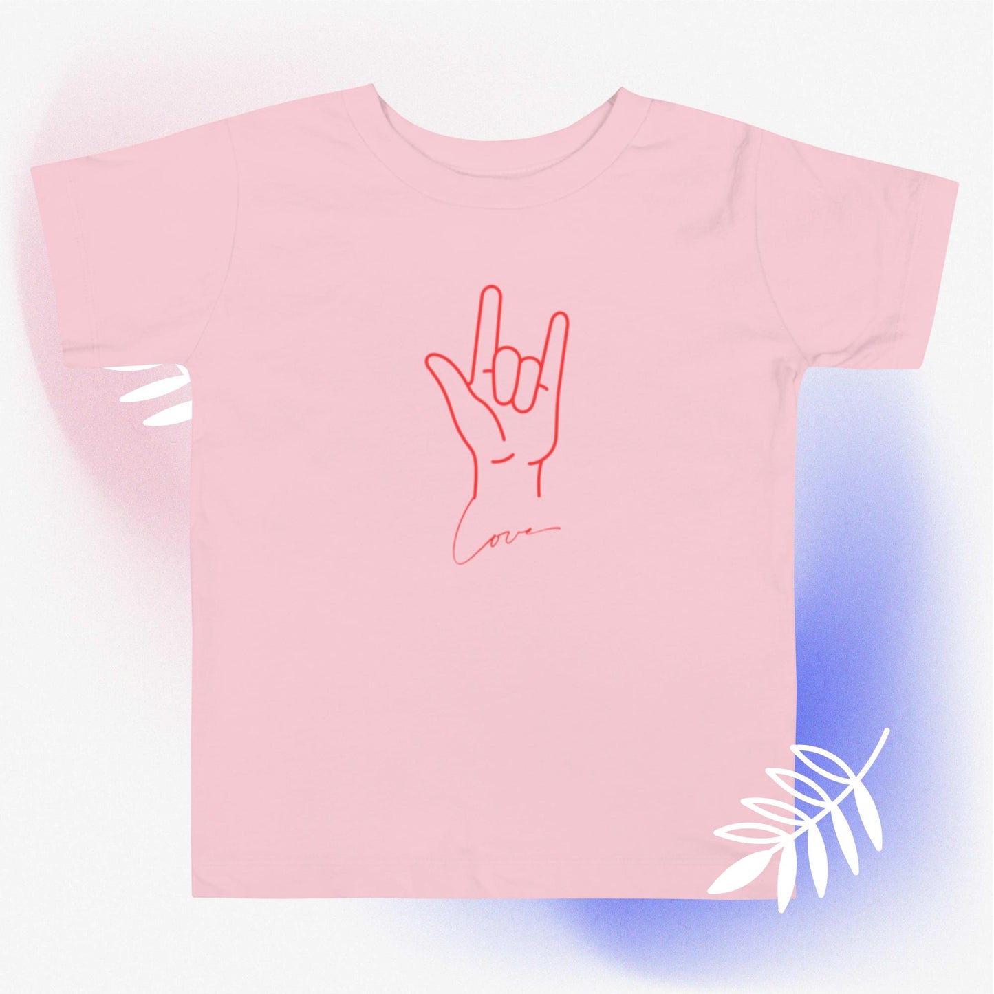 LOVE SIGN ASL Toddler Short Sleeve Tee