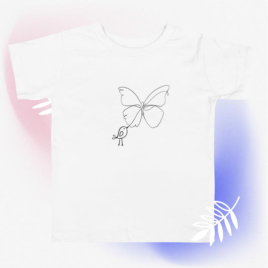 BIRD BUTTERFLY Toddler Short Sleeve Tee