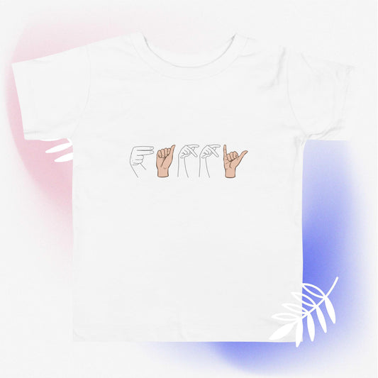 HAPPY-ASL Toddler Short Sleeve Tee