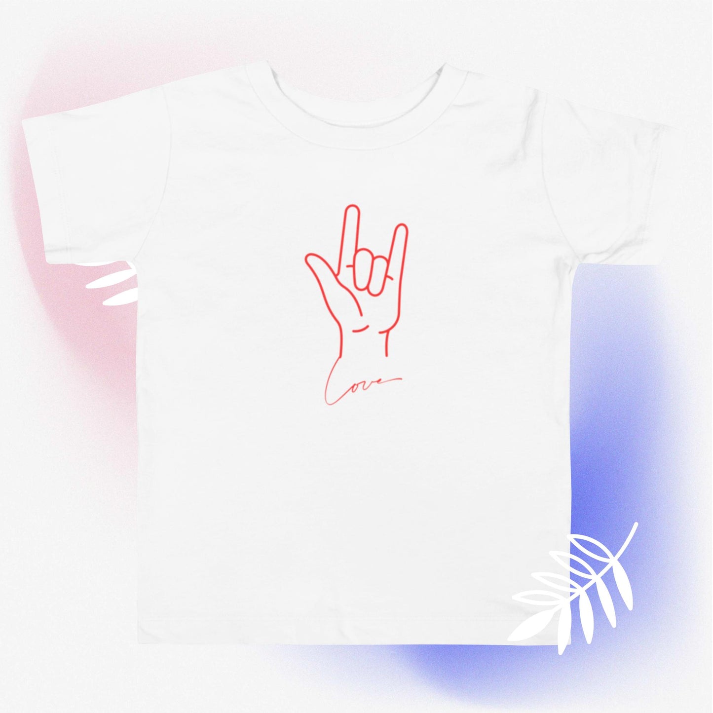 LOVE SIGN ASL Toddler Short Sleeve Tee