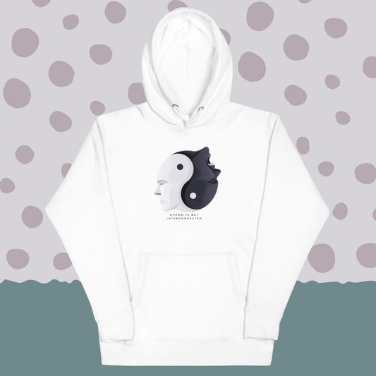 Unisex White Printed Hoodie | White Printed Hoodie | Urgedme