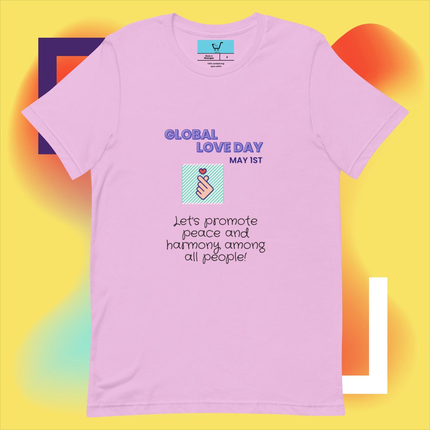 Custom Made T-Shirt | Global Love Day T-Shirt | Urgedme