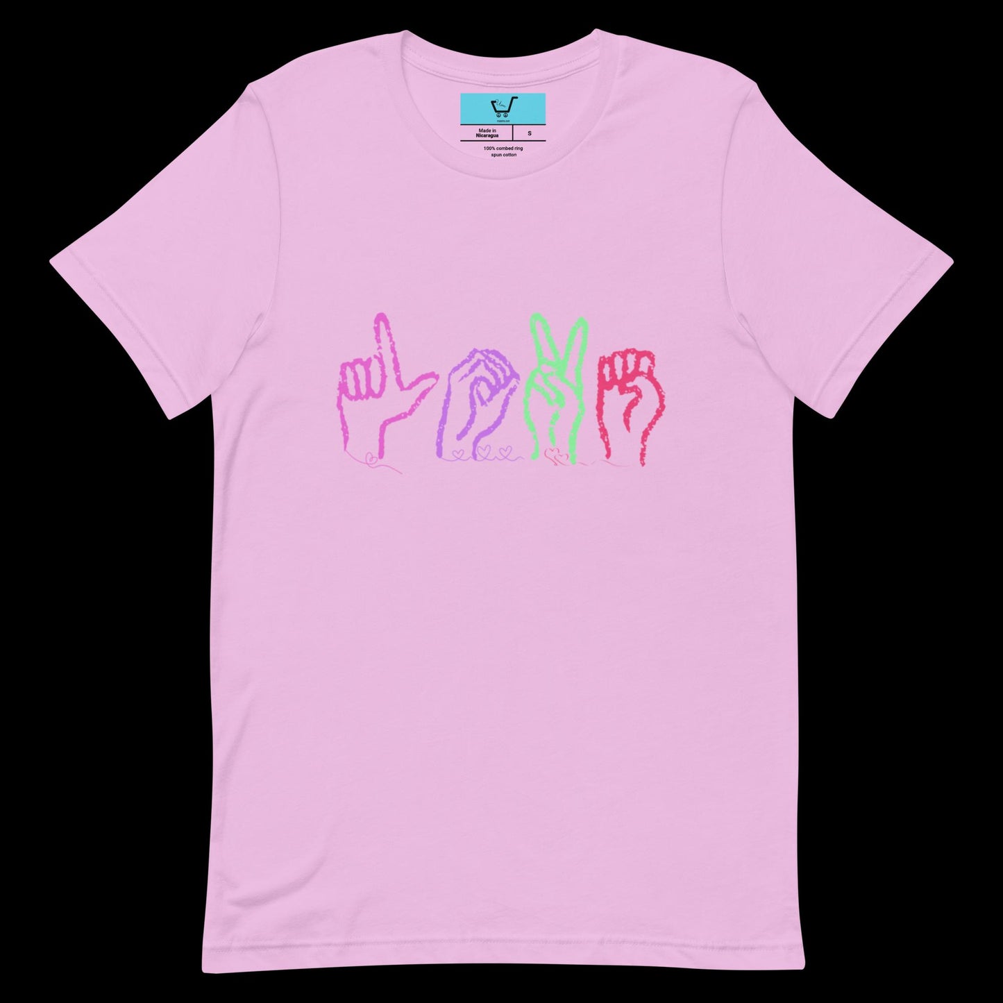 LOVE - ASL Unisex t-shirt