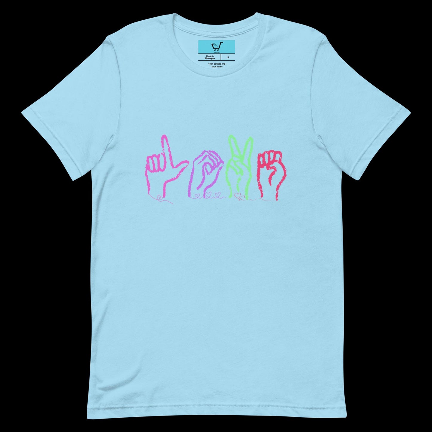 LOVE - ASL Unisex t-shirt