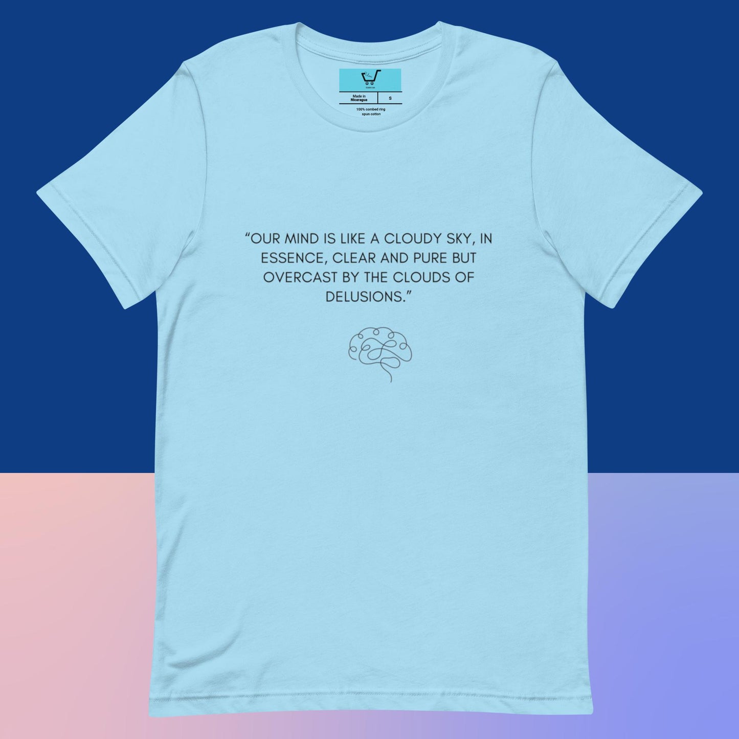 OUR MIND IS LIKE A CLOUDY SKY II Unisex t-shirt