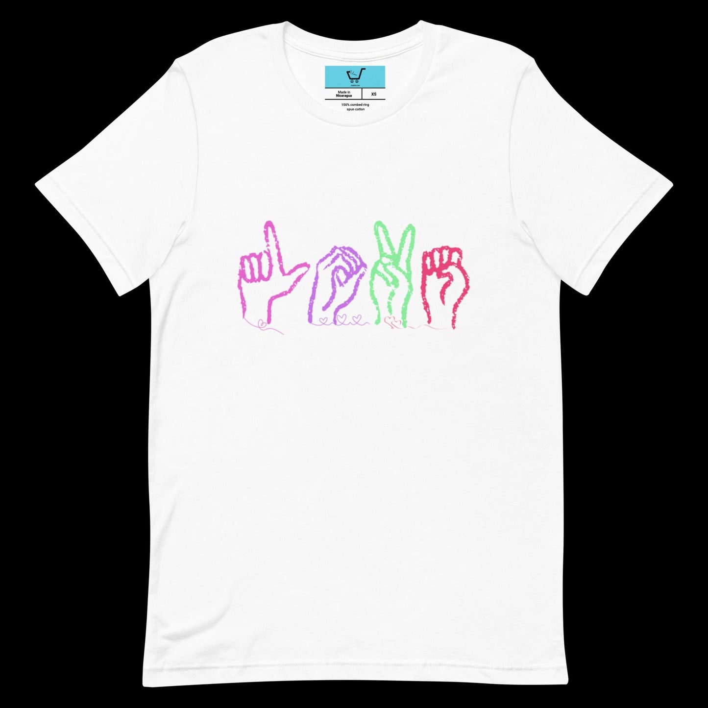 LOVE - ASL Unisex t-shirt