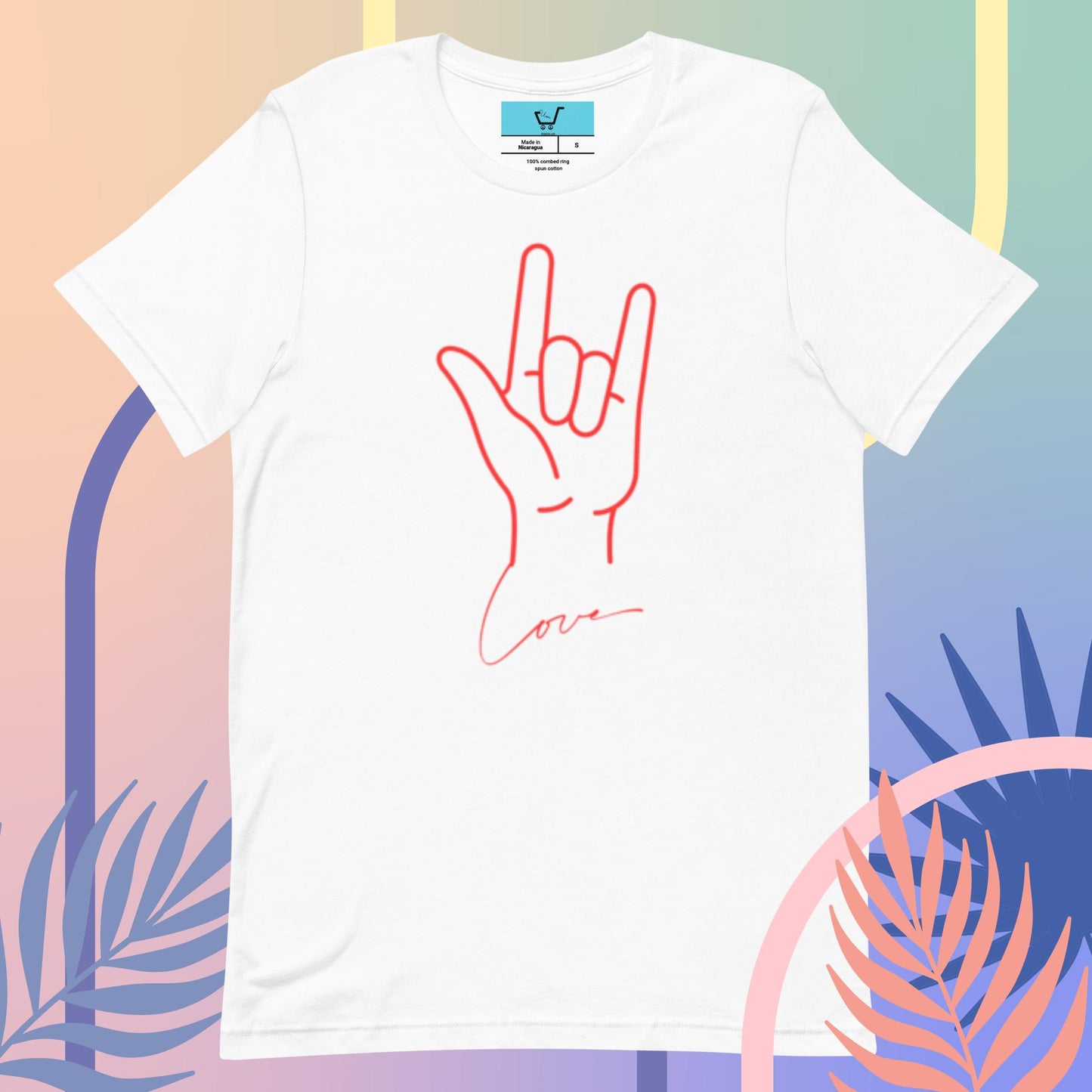 LOVE SIGN ASL Unisex t-shirt