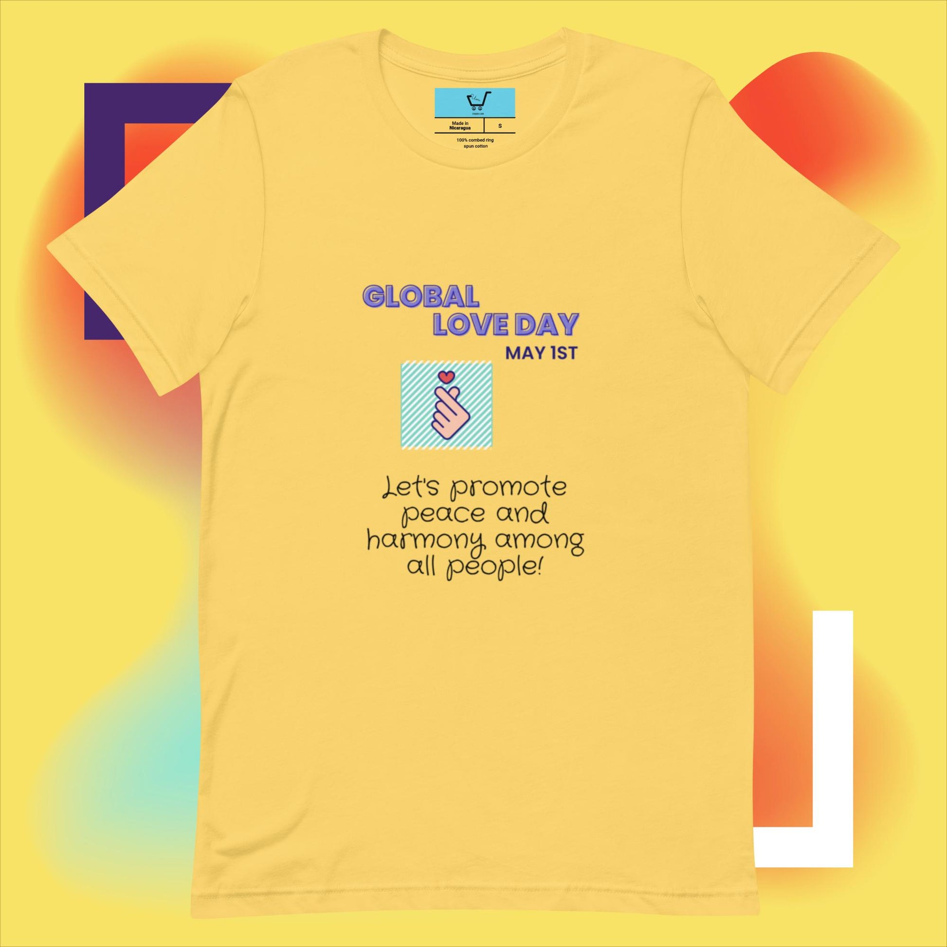 Custom Made T-Shirt | Global Love Day T-Shirt | Urgedme